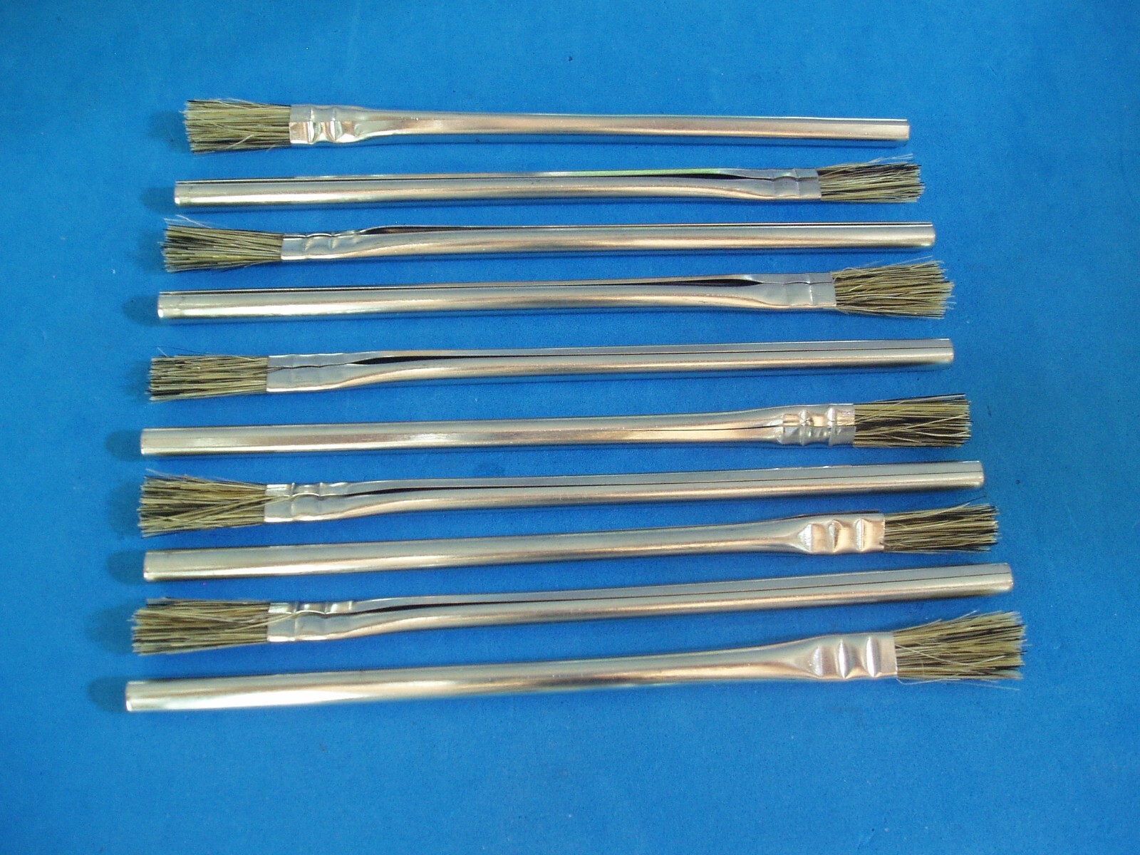 LOT OF TEN JEWELRY CRAFT GLUE HOBBY DETAIL SOLDER ACID BRUSHES