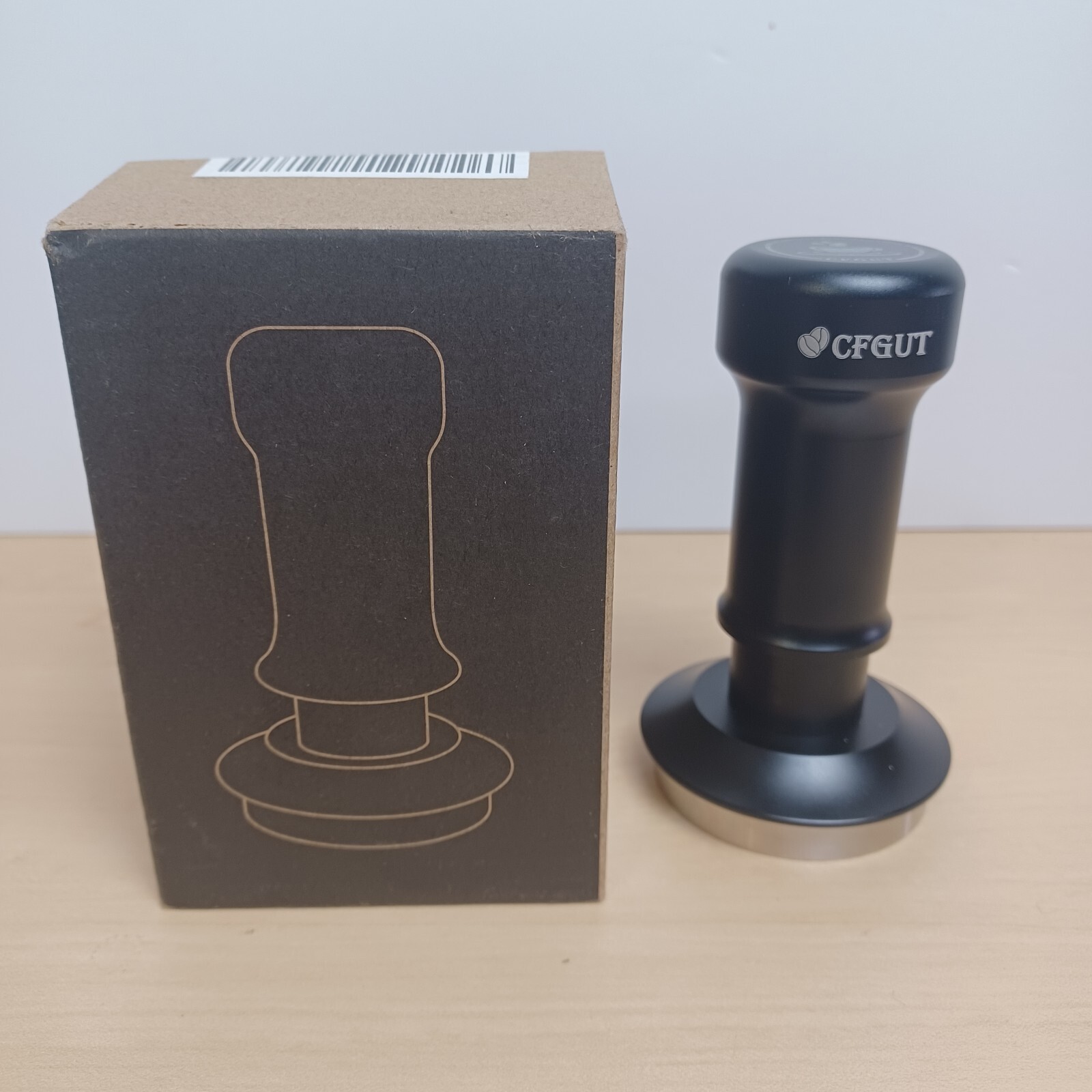 CFGUT 53mm Double Spring Stainless Steel Espresso Tamper
