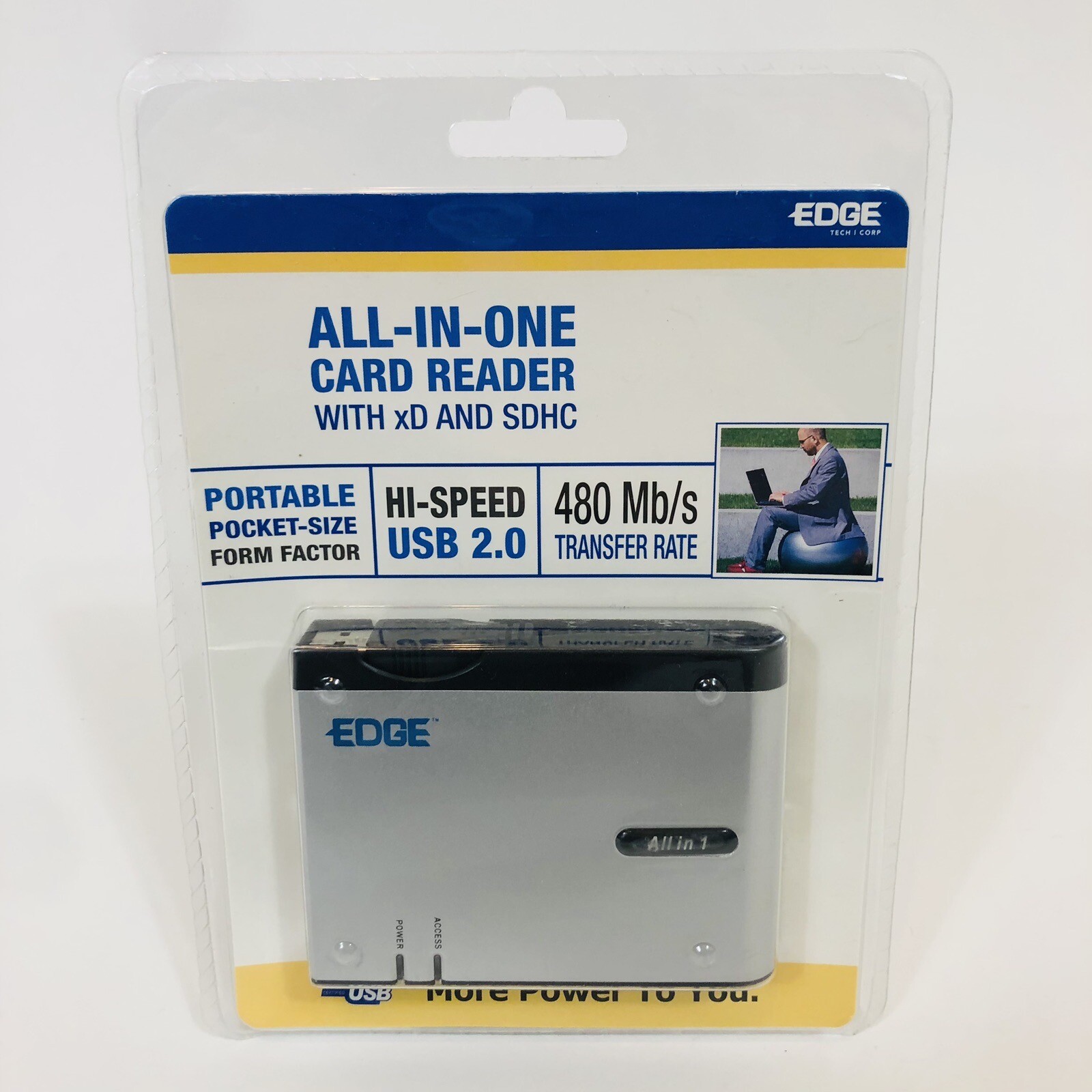 Edge Tech High USB 2.0 Portable All In One Card Reader Brand New Sealed