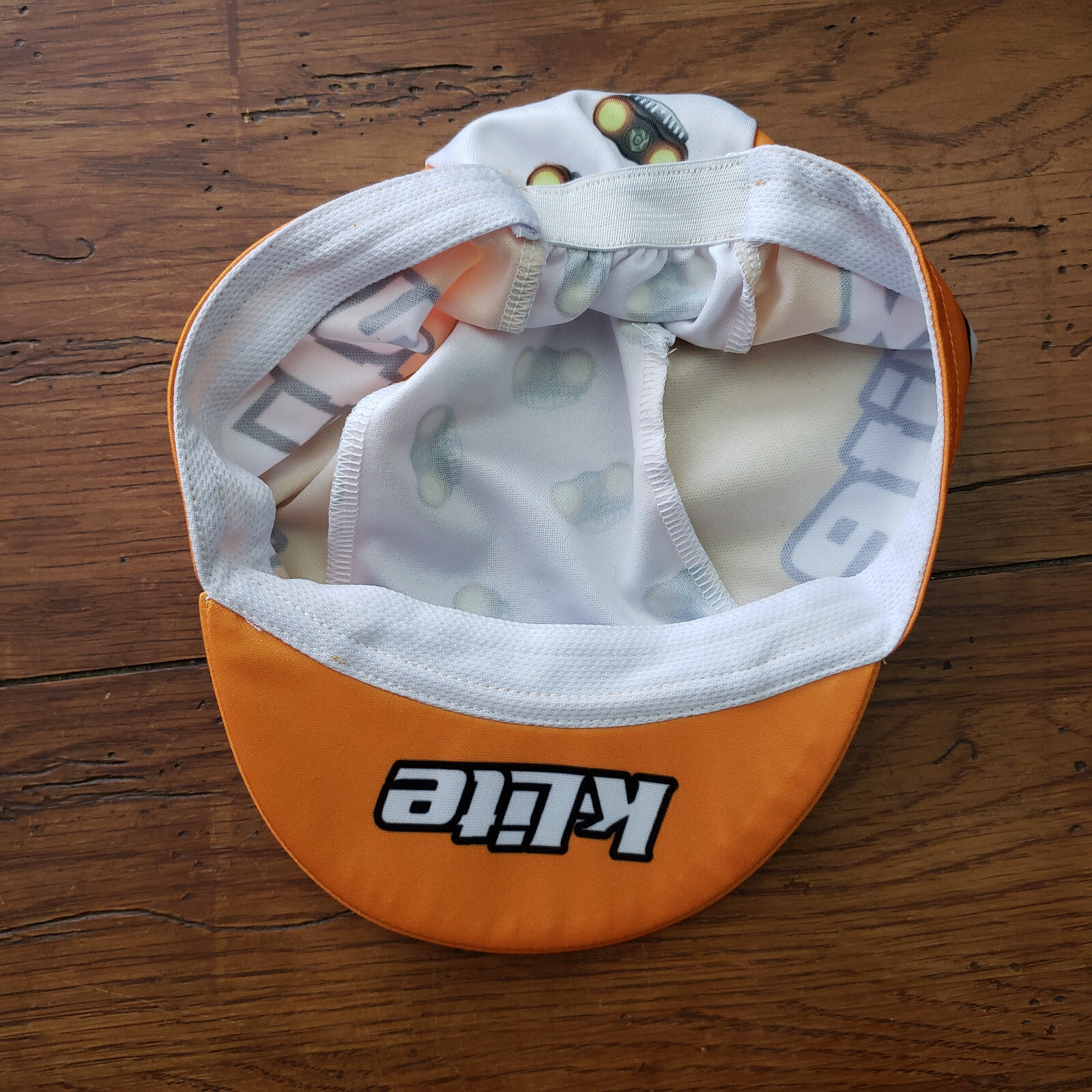 K-Lite OSFM Cycling Hat Orange White Cap OSFA