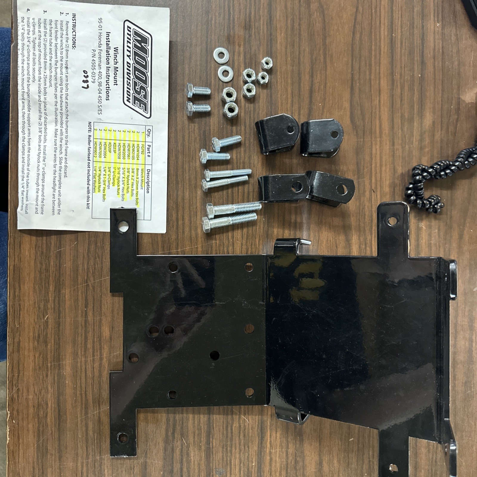 NEW Moose Utility Division Winch Mount PN: 4505-0379