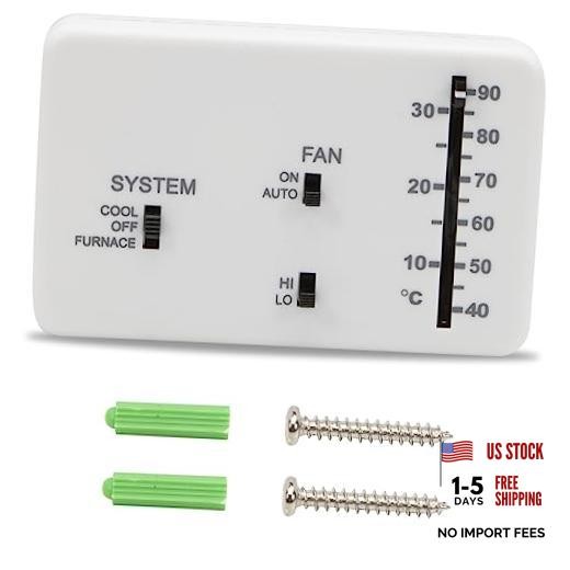 RV Analog Thermostat 3106995.032 Replacement for Dometic (Cool Only/Furnace)