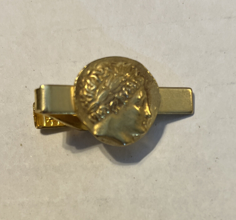 Alva Museum Replicas Gold Finish Stater Of Macedonia Pin New York 1.25 Inch