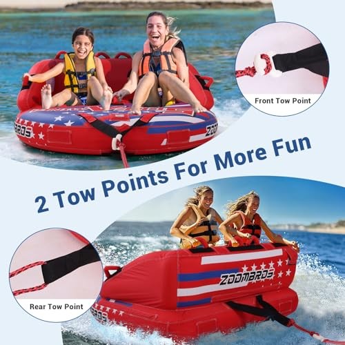Towable Tubes for Boating 2-3 Extra Large 1-2 Persons / 2years warranty