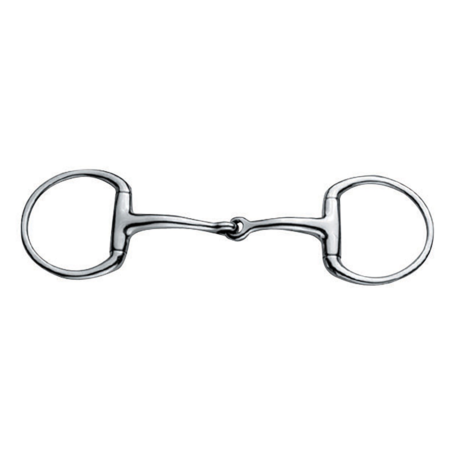 JP Korsteel Stainless Steel Jointed Eggbutt Snaffle Bit