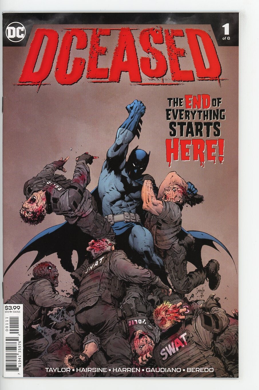 DCEASED #1 NEAR MINT 2019 GREG CAPULLO COVER 1st PRINT DC COMICS b-189