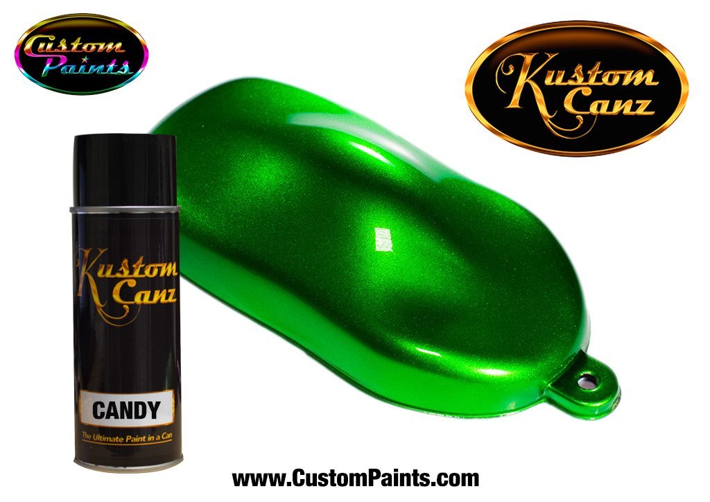 12oz Aerosol Candy Green - Urethane Based, Automotive Paint, Lowrider, Hot Rod