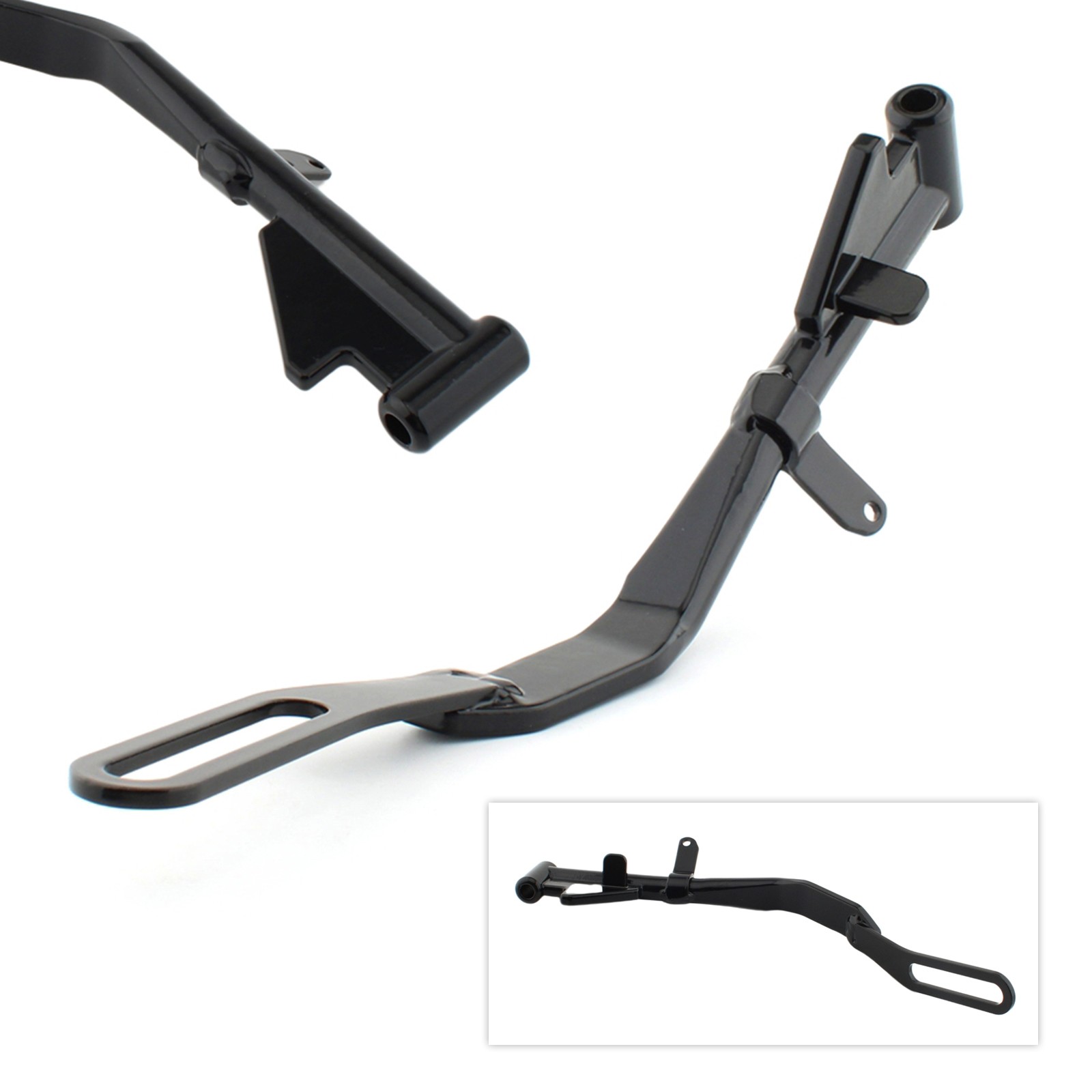 Black Kickstand Side Stand Bracket For Harley Sportster 883 1200 XL1200X XL883N