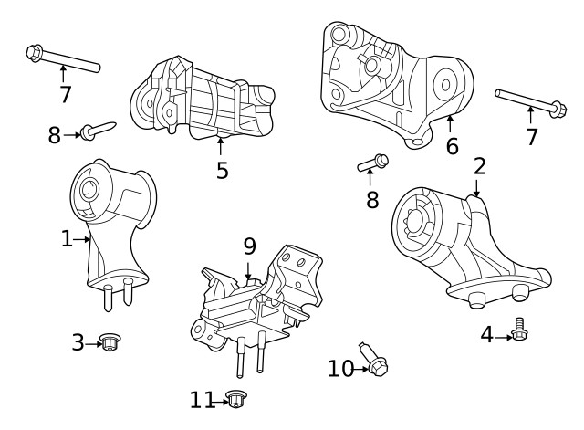Genuine Ford Support Bolt W720953-S439