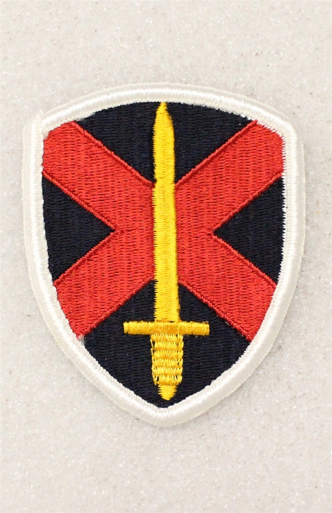 Army patch 5391 - 10th Personnel Command w/merrowed edge