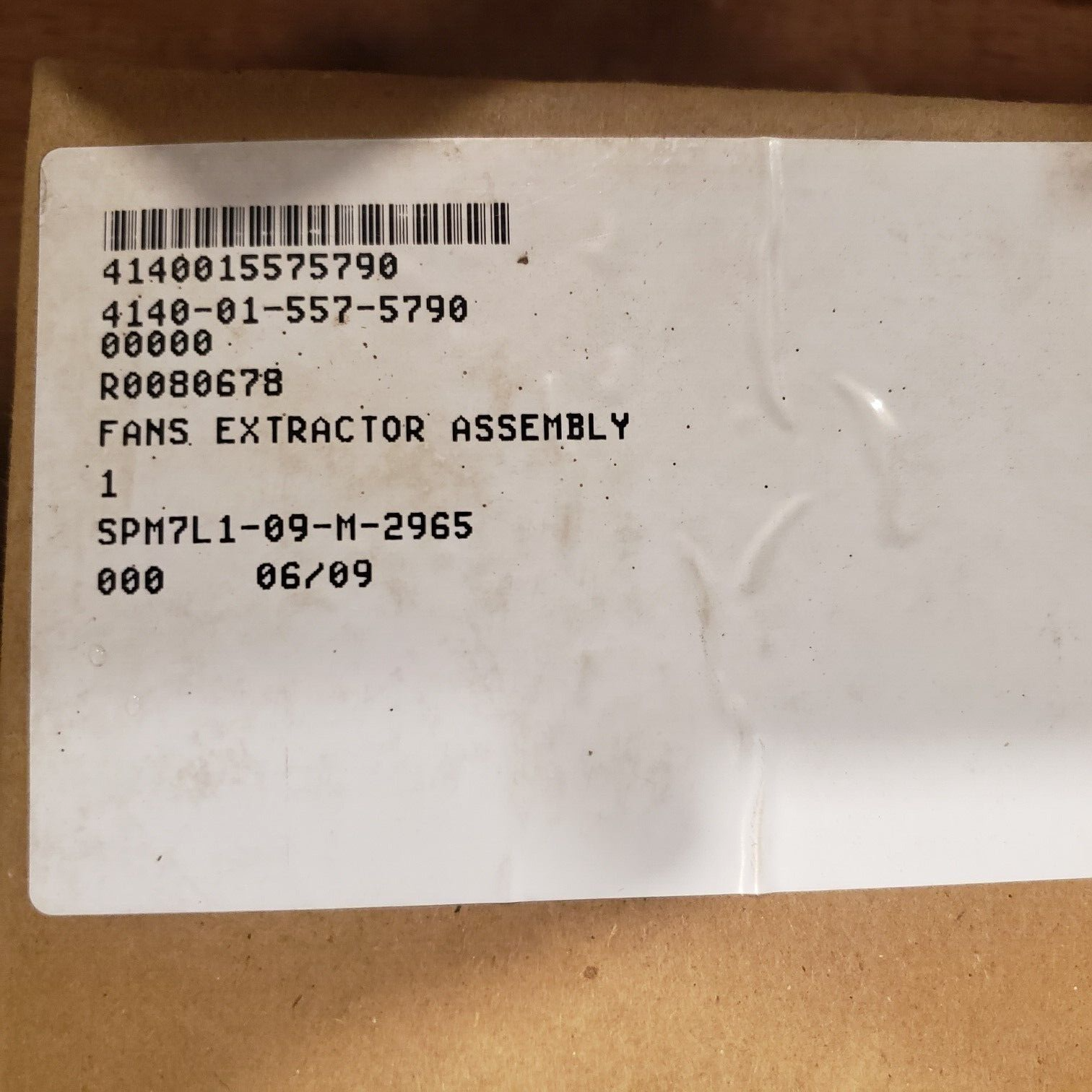 GENERAL DYNAMICS FAN ASSY R0080678 4140-01-557-5790