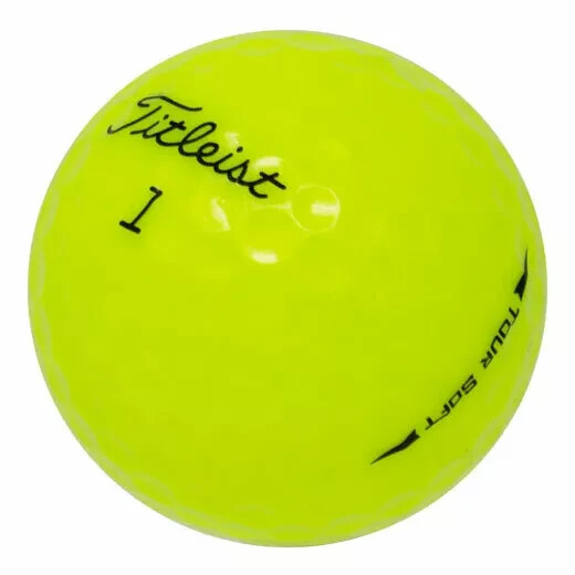 48 Titleist Tour Soft Yellow Near Mint Used Golf Balls AAAA