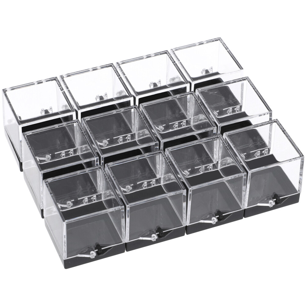 12 Pcs Mineral Specimen Box Perky Boxes Minerals Standard Display
