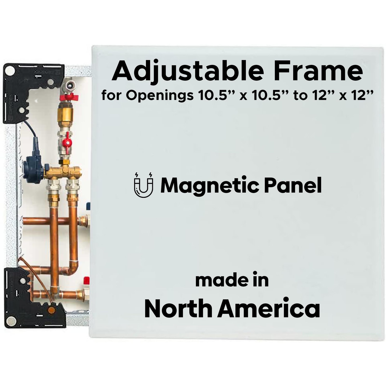 Best 10.5” x 12” Magnetic Wall Access Panel with Adjustable Frame, Flexipro F...