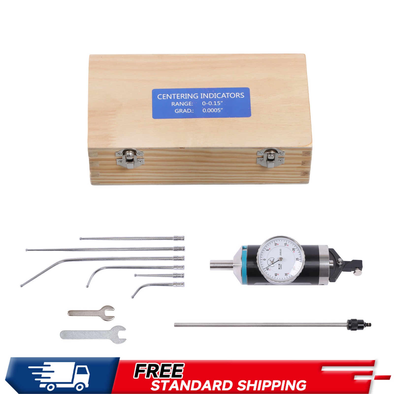 0.0005" Coaxial Alignment Indicator Set for Machine Tool Setup
