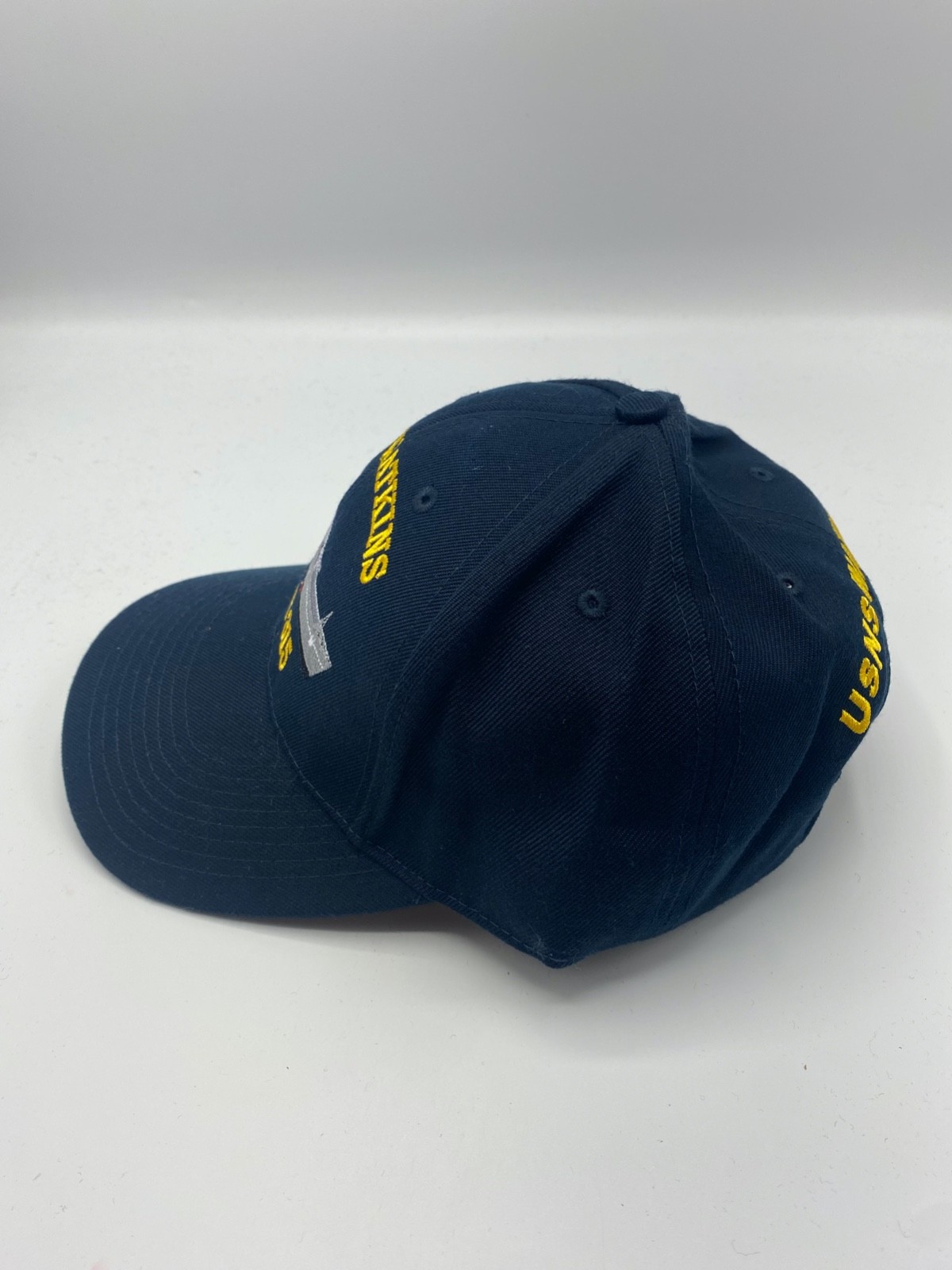 The Corps USNS Watkins T-AKR 315 Logo Blue Baseball Cap Hat One Size