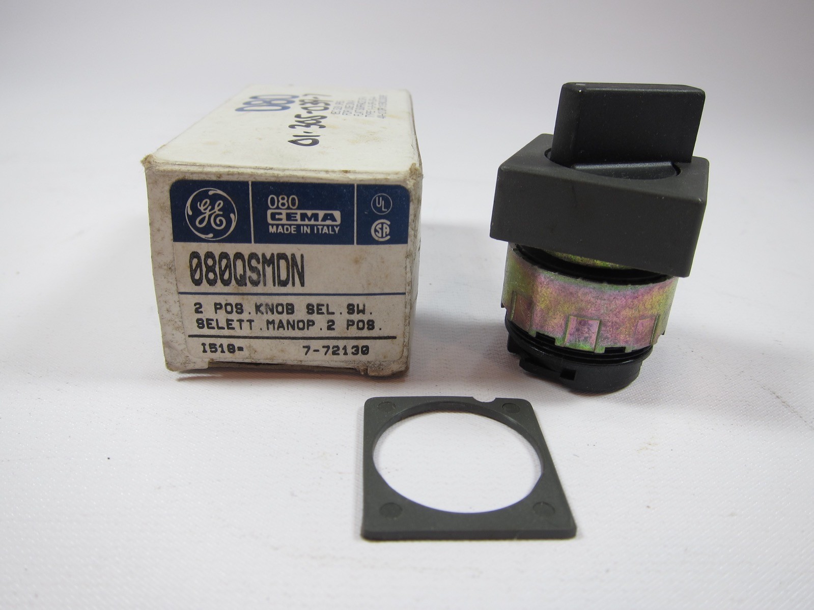 New GE General Electric Cema 080QSMDN 2 Position Selector Switch