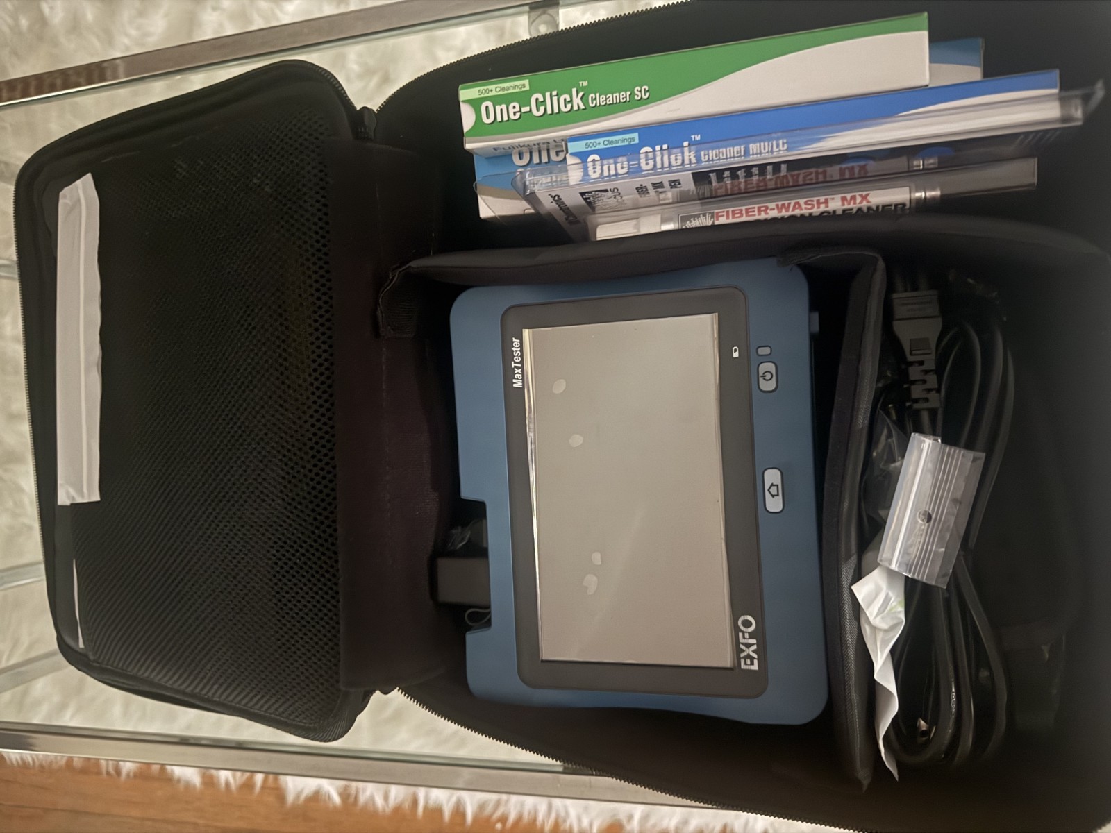 EXFO MaxTester Handheld OTDR/OLTS Fiber Tester SM 945nm SC Interface