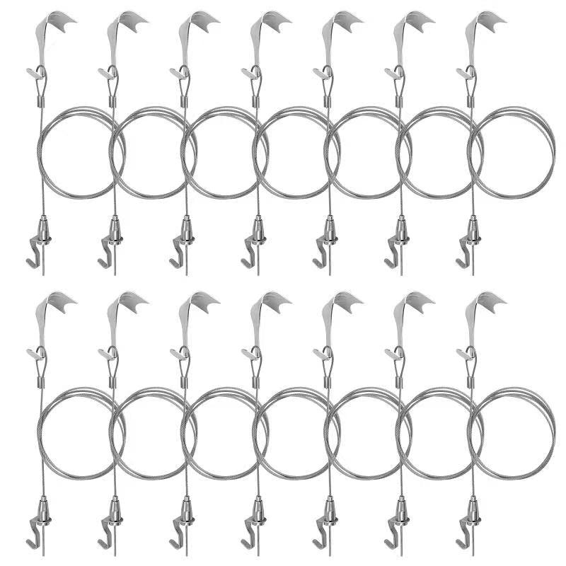 Sturdy Picture Rail Hanging System, 66 lb (30 kg) Max Load Capacity,