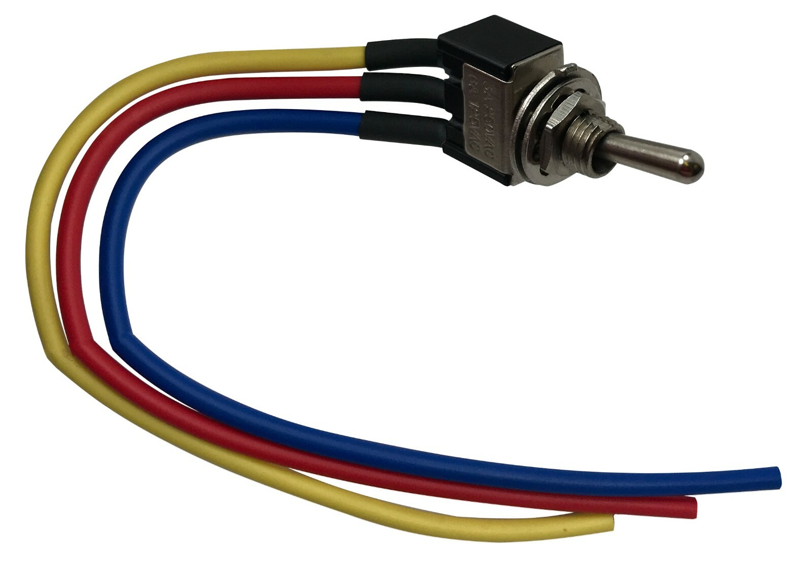 5 Pack Mini Heavy Duty Metal Toggle Switch SPDT 3A 250V & 6" Leads - USA