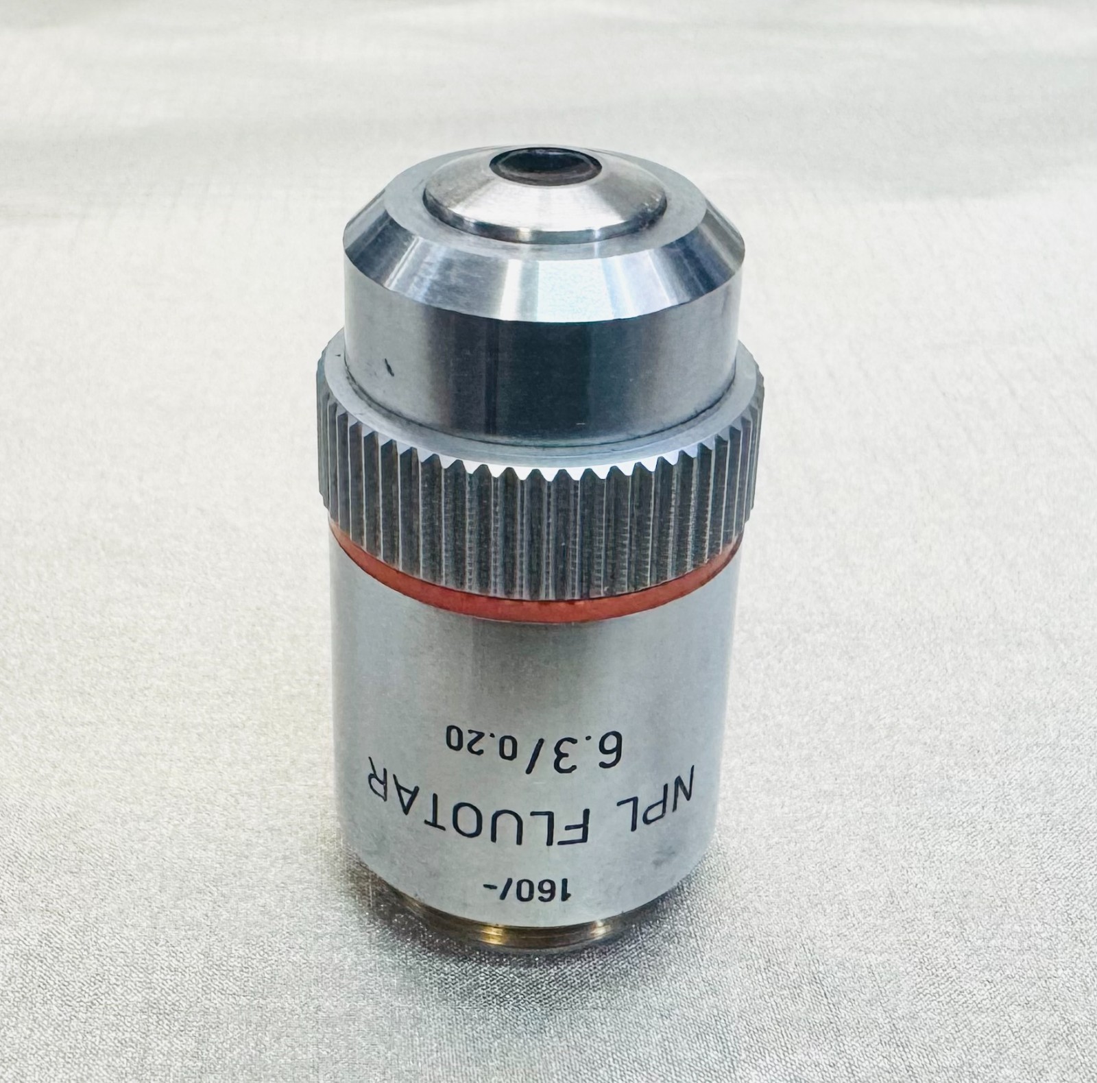 Leitz NPL Fluotar 6.3X0.20 Microscope Objective Lens Fluorite 160mm
