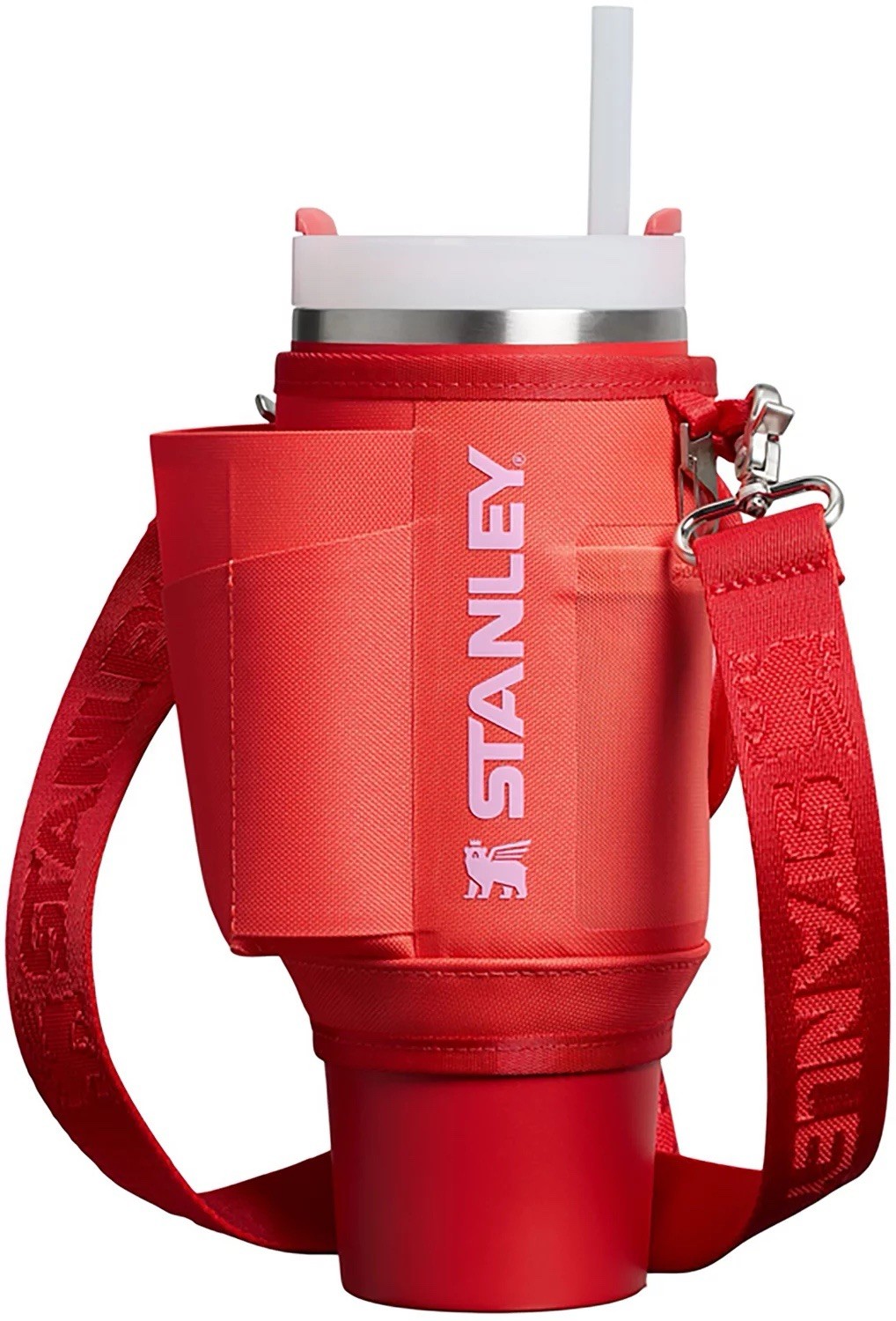 New Stanley All Day 40 OZ Quencher Carry All Hot Coral One Size - No Cup