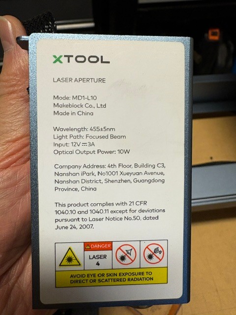 XTOOL D1 10W non PRO