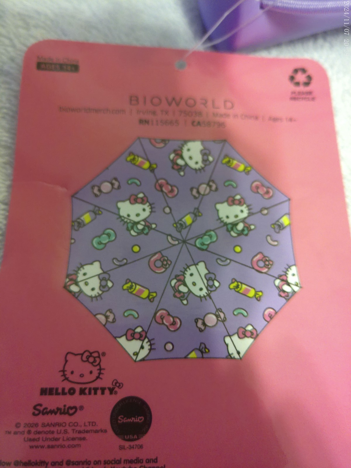 Hello Kitty Lavender Multicolor Umbrella