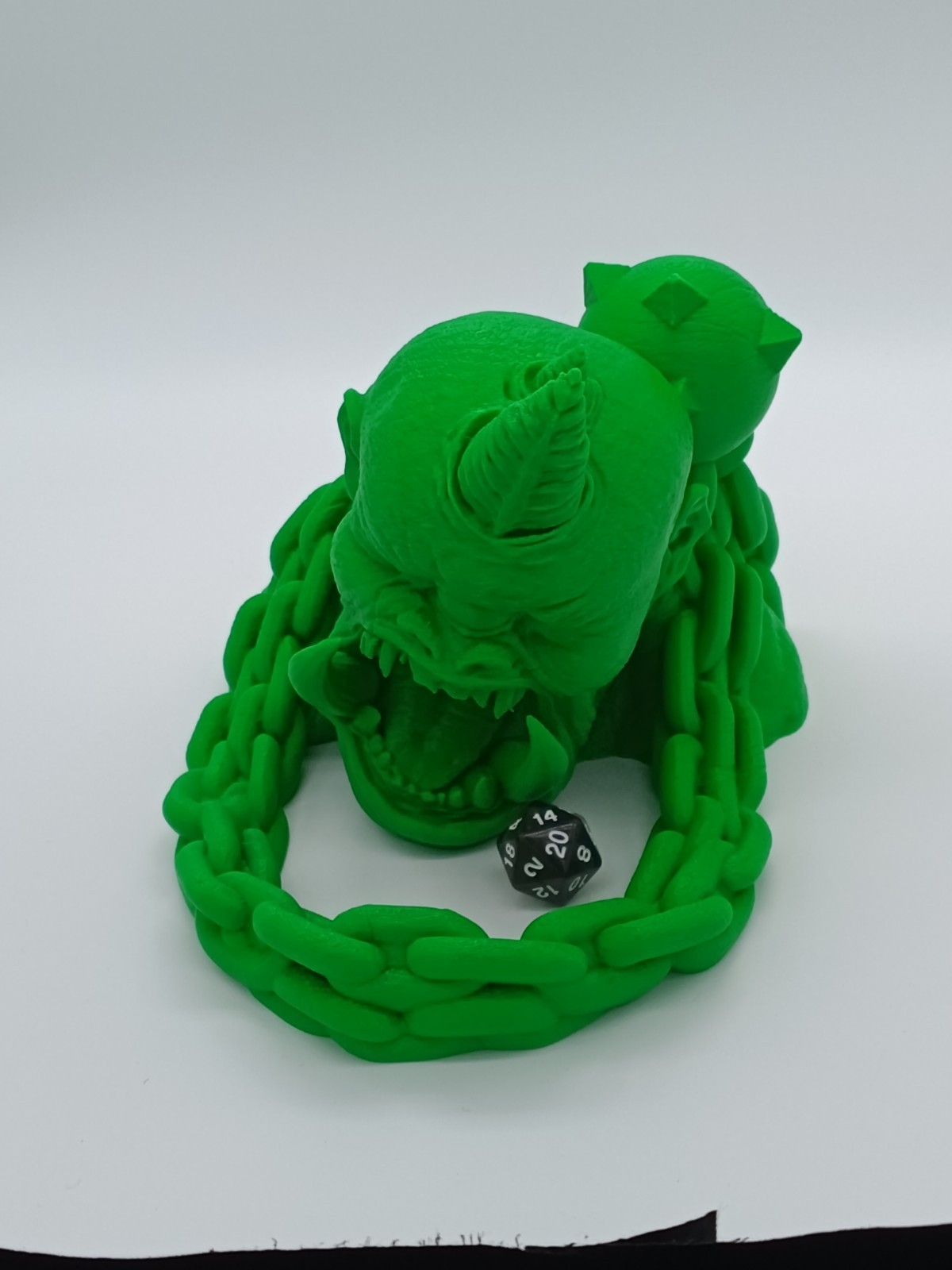 3D Printed Cyclops Dice Tower w/ Chain Tray DND RPG Dice Roller