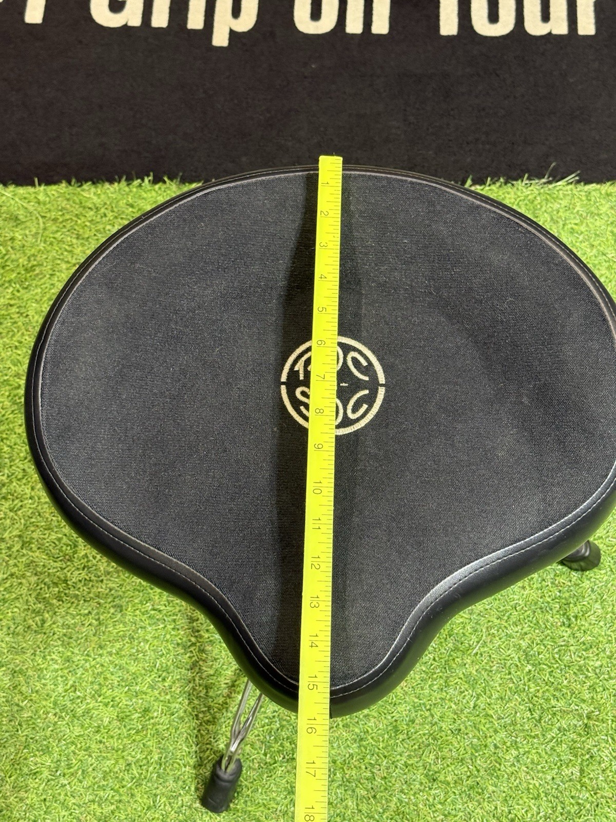 ROC-N-SOC Drum Throne Stool Black Adjustable Tripod Base