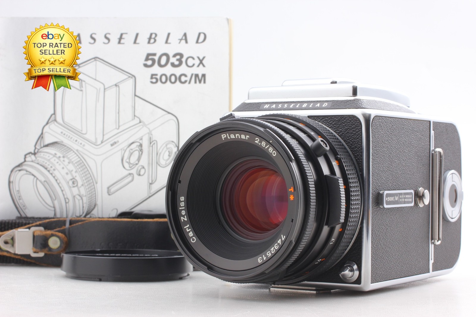 LATE [MINT] Hasselblad 500 CM Film Camera CF 80mm f/2.8 Lens A12 III From JAPAN