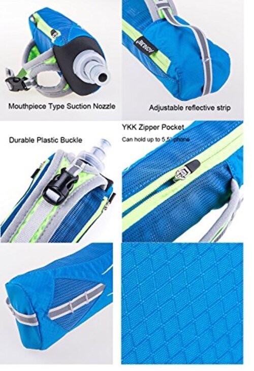 Lovtour Quick Shot Handheld Hydration Pack with 500ml BPA Free Black