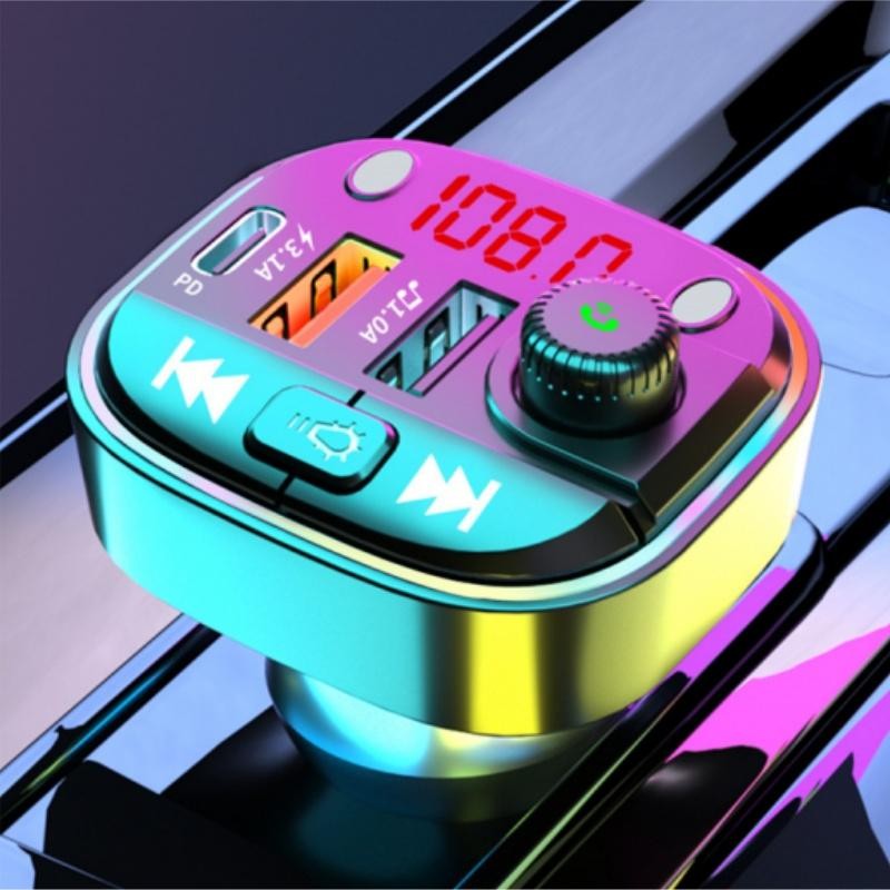 Car Bluetooth Transmitter Wireless Player Handsfree Audio Receiver Modulator