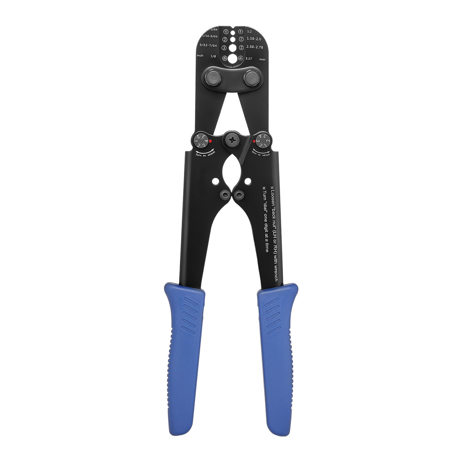 Uimoso Steel Wire Rope Crimping Tool 3/64"-1/8" with Metric & Imperial Markings