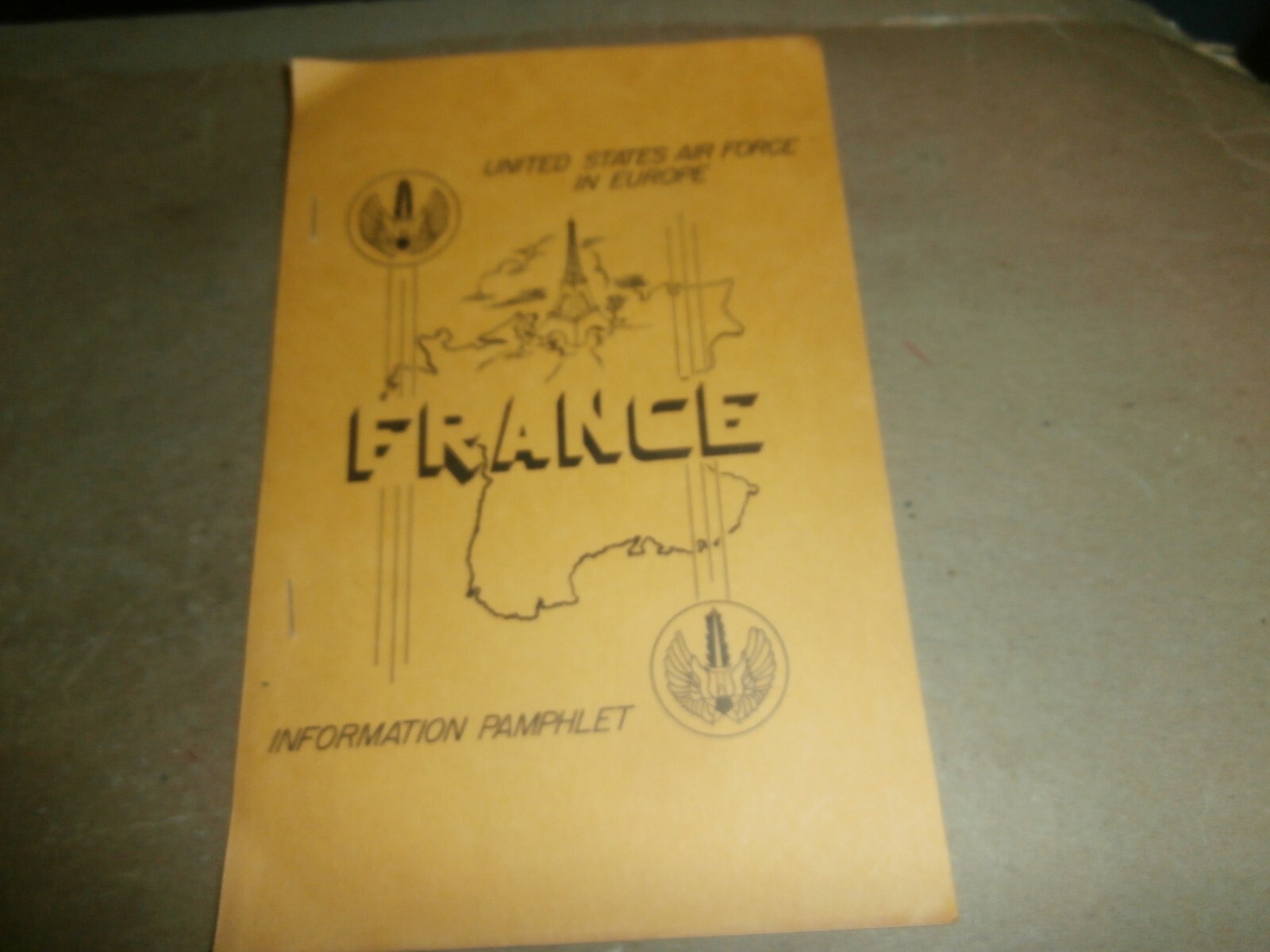 Vintage US Air Forces In Europe France  Information Pamphlet  1955