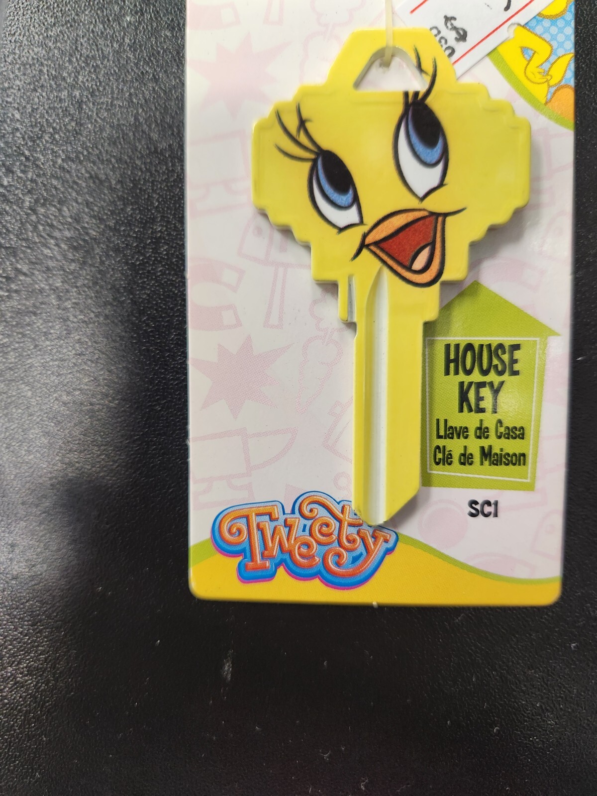 LOONEY TUNES YELLOW TWEETY BIRD SCHLAGE SC1 KEYBLANK  - READ DETAILS BELOW