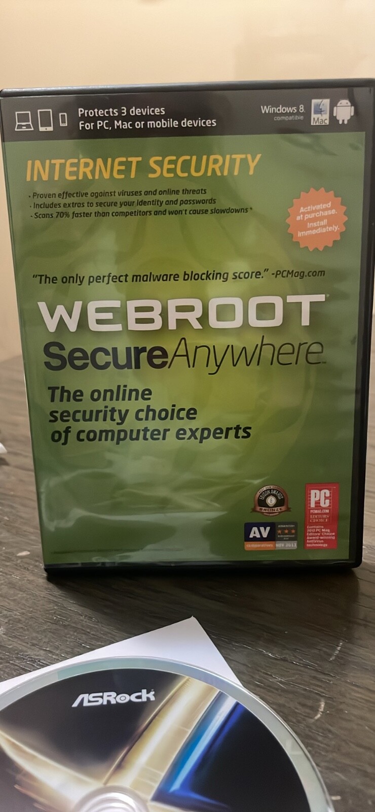 Webroot Software SecureAnywhere Internet Security Plus Protects 3 Devices