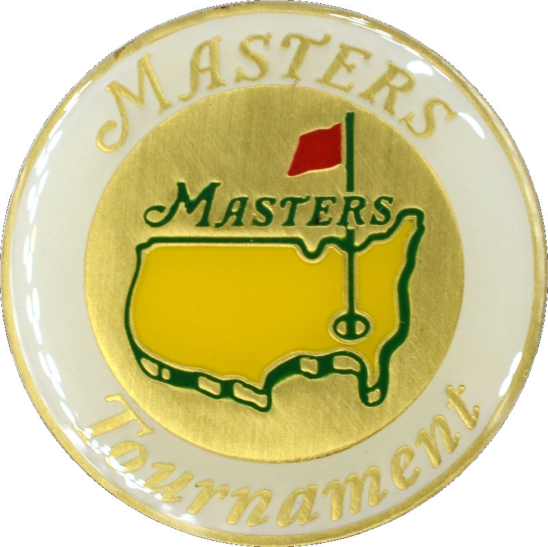 2016 Masters Flat (WHITE) Ball Mark MARKER from AUGUSTA NATIONAL