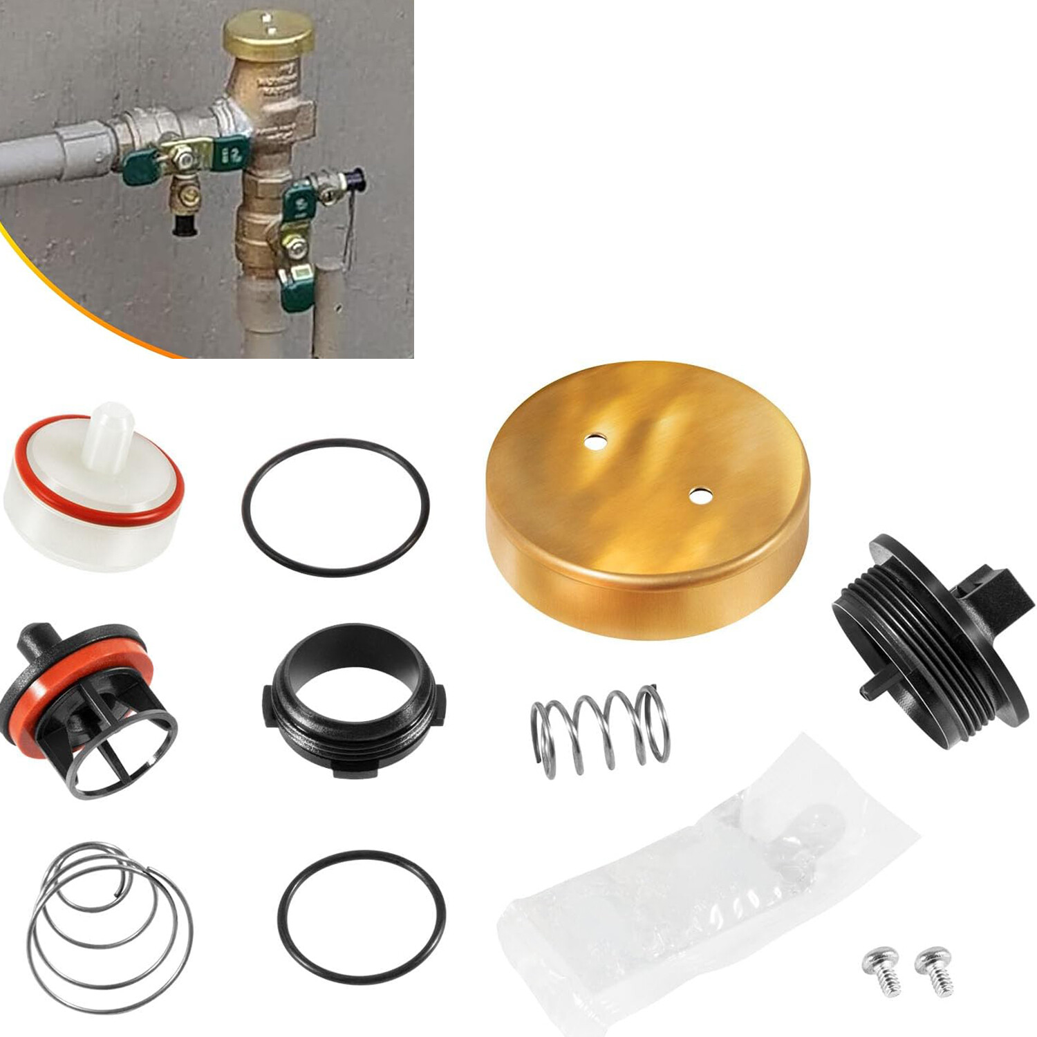 Pressure Vacuum Breaker Total Repair Kit For Watts Repair Kit RK 800M4-T 1/2"