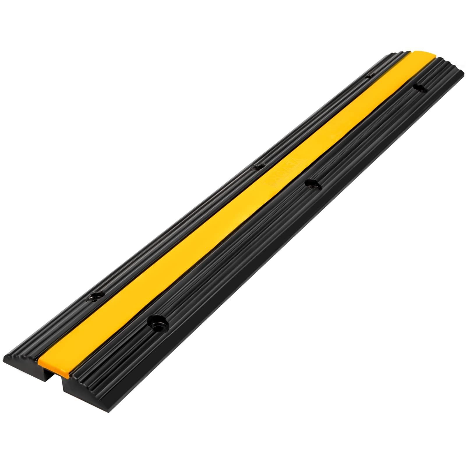 Heavy Duty Cable Protector Ramp 22046lbs Load Capacity 4 Pack Black Yellow