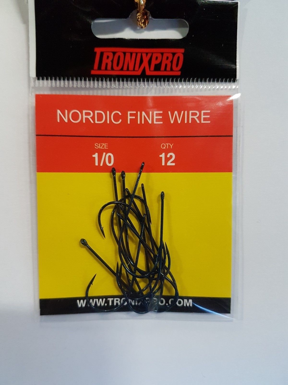 Tronix Pro Nordic Fine Wire Fishing Hooks - All Sizes - 12 Per Pack