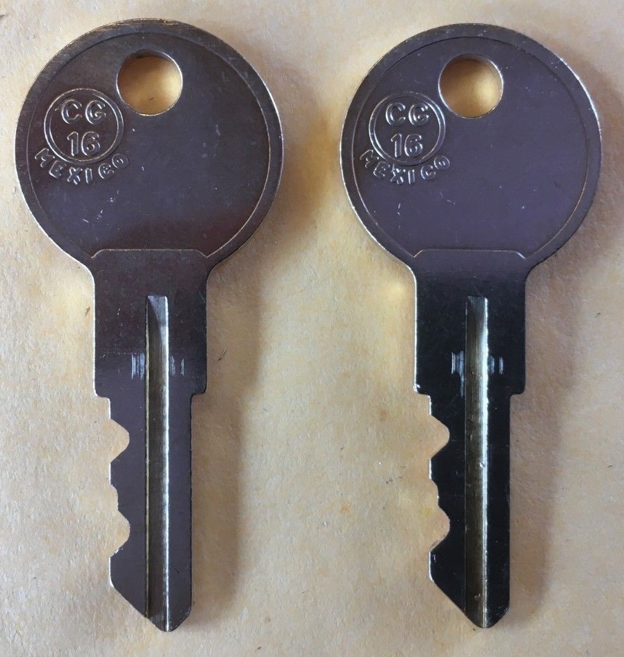 W1001-W1050 2 New Keys For Craftsman / Sears Tool Chest Box Cut To Your Key Cord