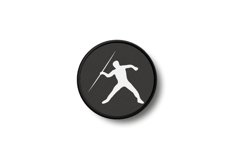 Patch Badge Printed Iron-On Javelin Athletics Ref2