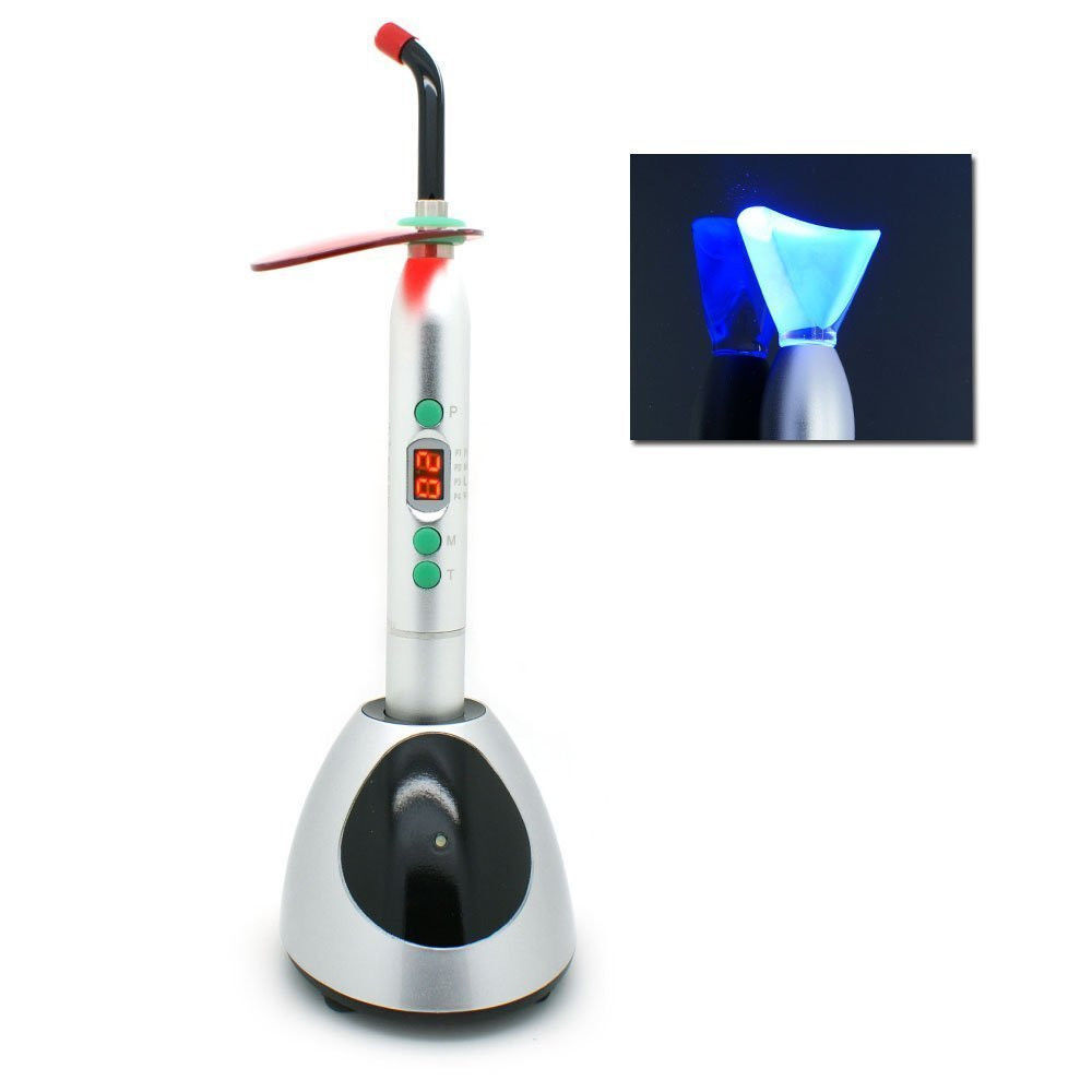 Dental 10W LED Wireless Orthodontics Curing Light 2300mw/cm YS-B+ Whitening Tip