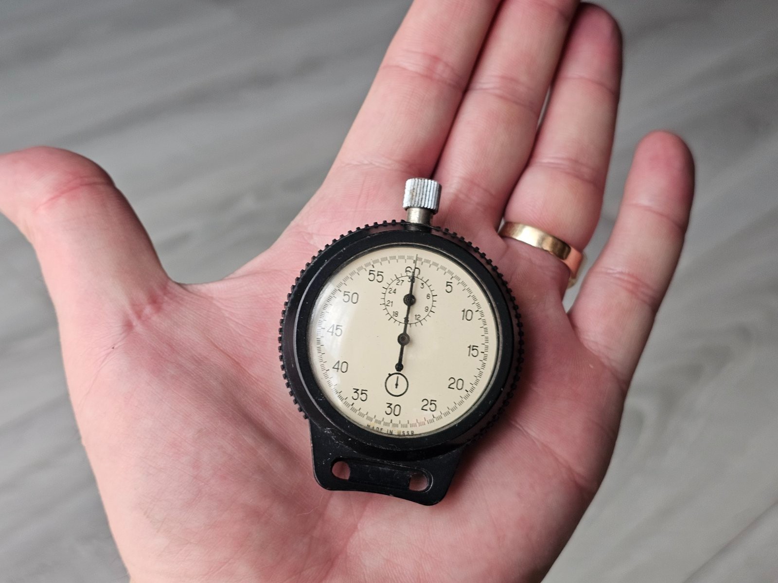 Vintage Soviet Mechanical Stopwatch | USSR Made Sports Timer
