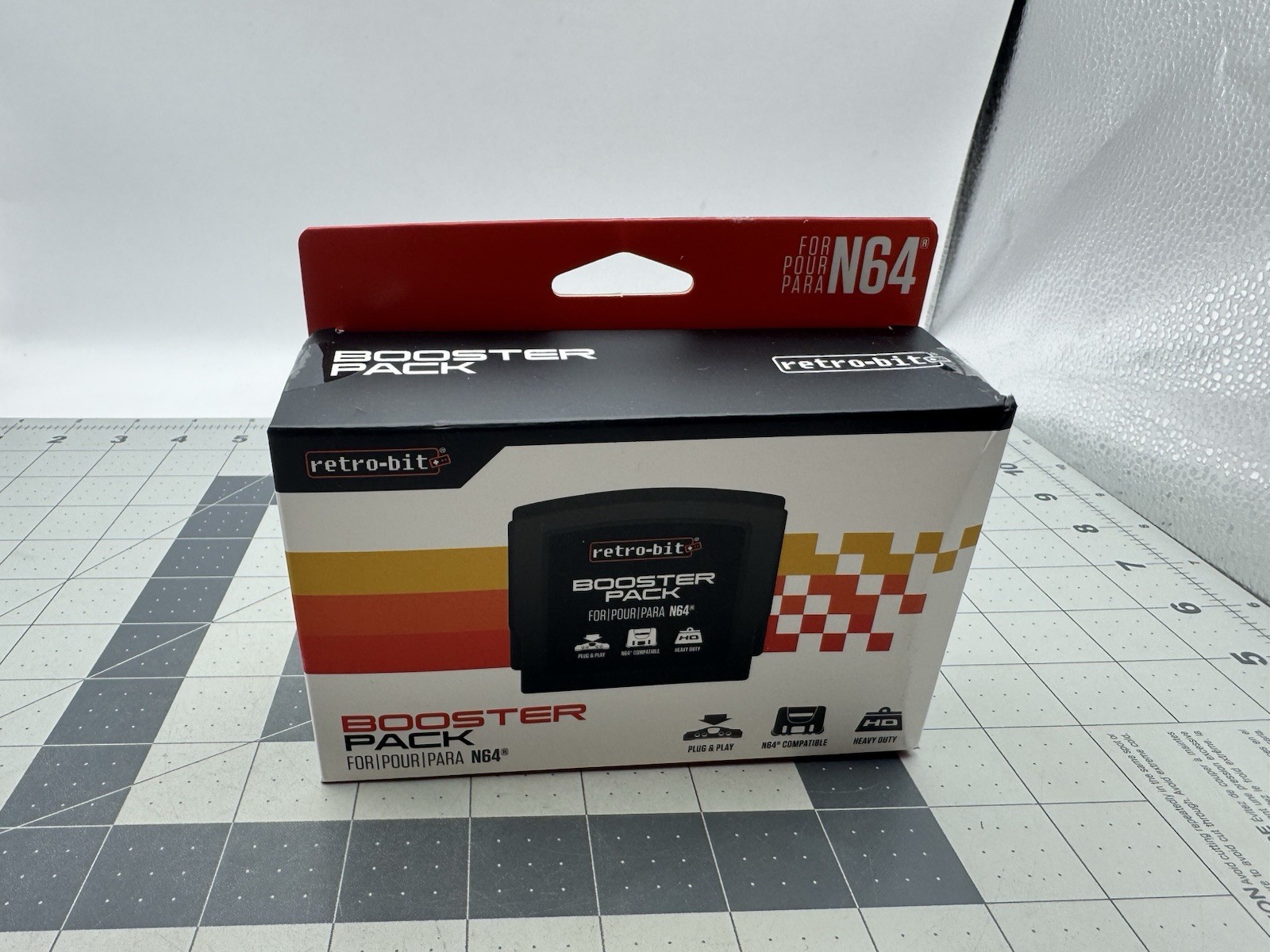 Retro-Bit N64 Memory Jumper Pak Booster Pack Video Game Accssories (Black)