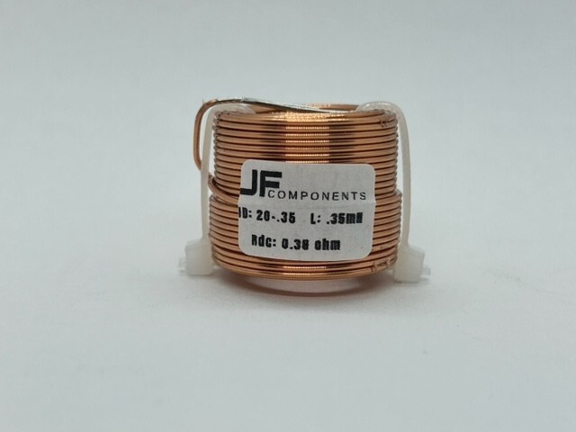 JFcomponents 0.35mH audio inductor coil 20 gauge air core coil for crossovers 
