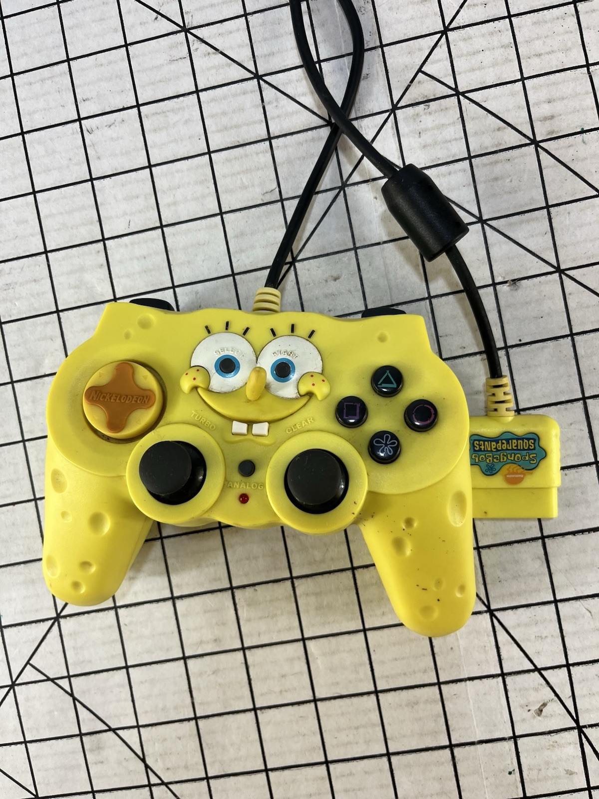 Vintage SpongeBob SquarePants PS2 Controller Sony PlayStation 2 Nickelodeon 2003