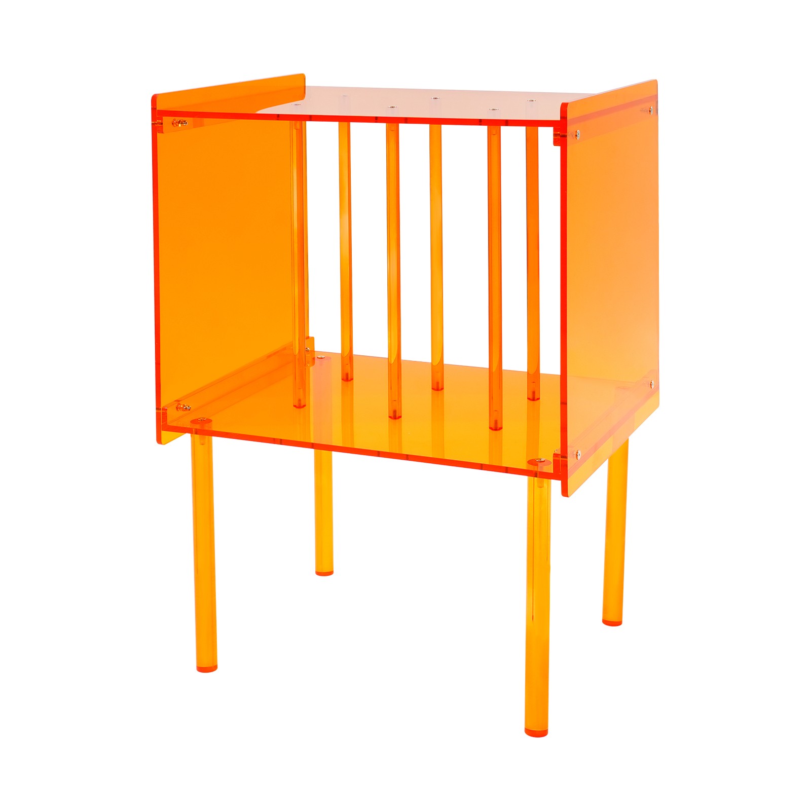 Acrylic Record Player Stand, Record Player Stand W/ Storage, Acrylic Side Table
