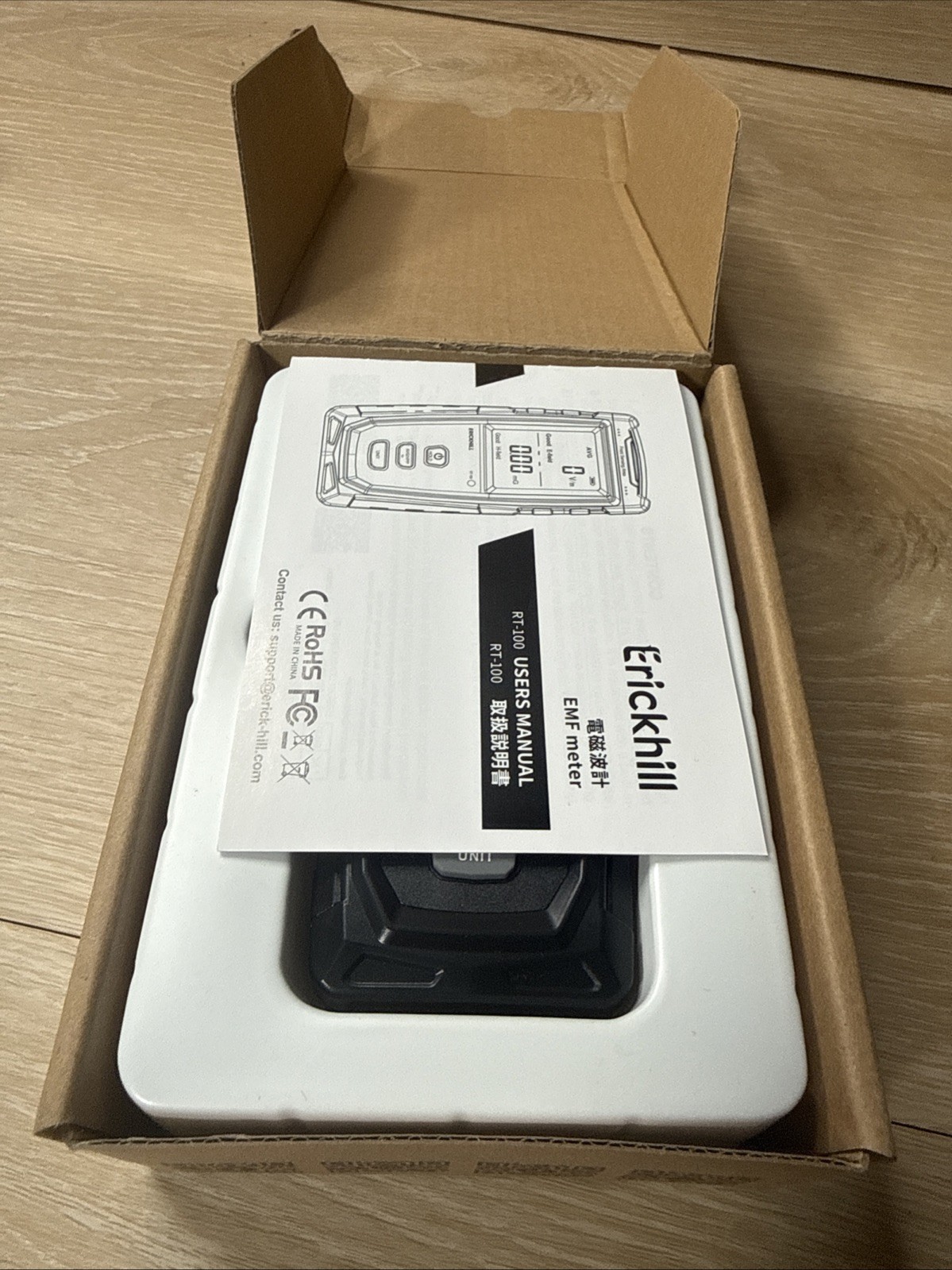 ERICKHILL EMF Meter, Detects Electric and Magnetic Fields, Handheld Digital EMF